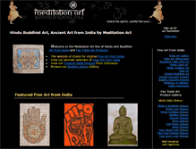 Tablet Screenshot of meditationart.com